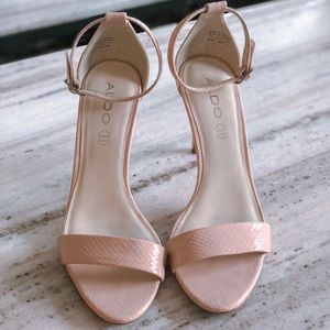 ALDO high heel sandals nude